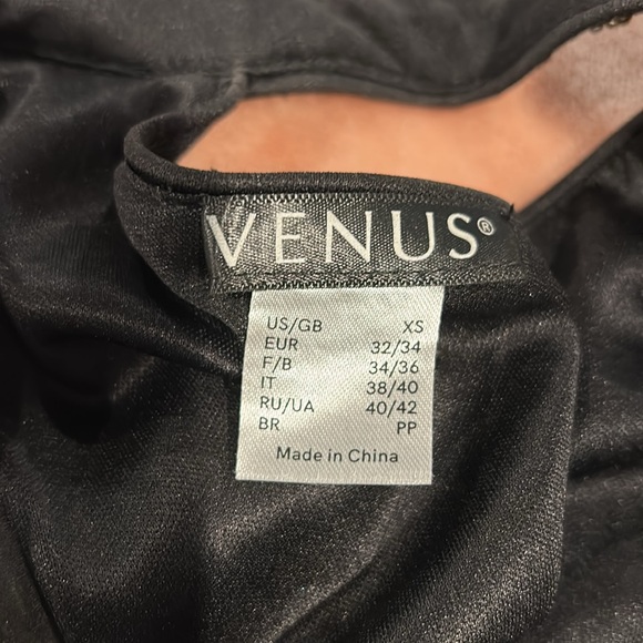 VENUS BLACK MINI DRESS WITH GOLD SEQUIN - Picture 5 of 5